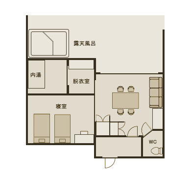 画像:臥龍梅 216号室 間取り図